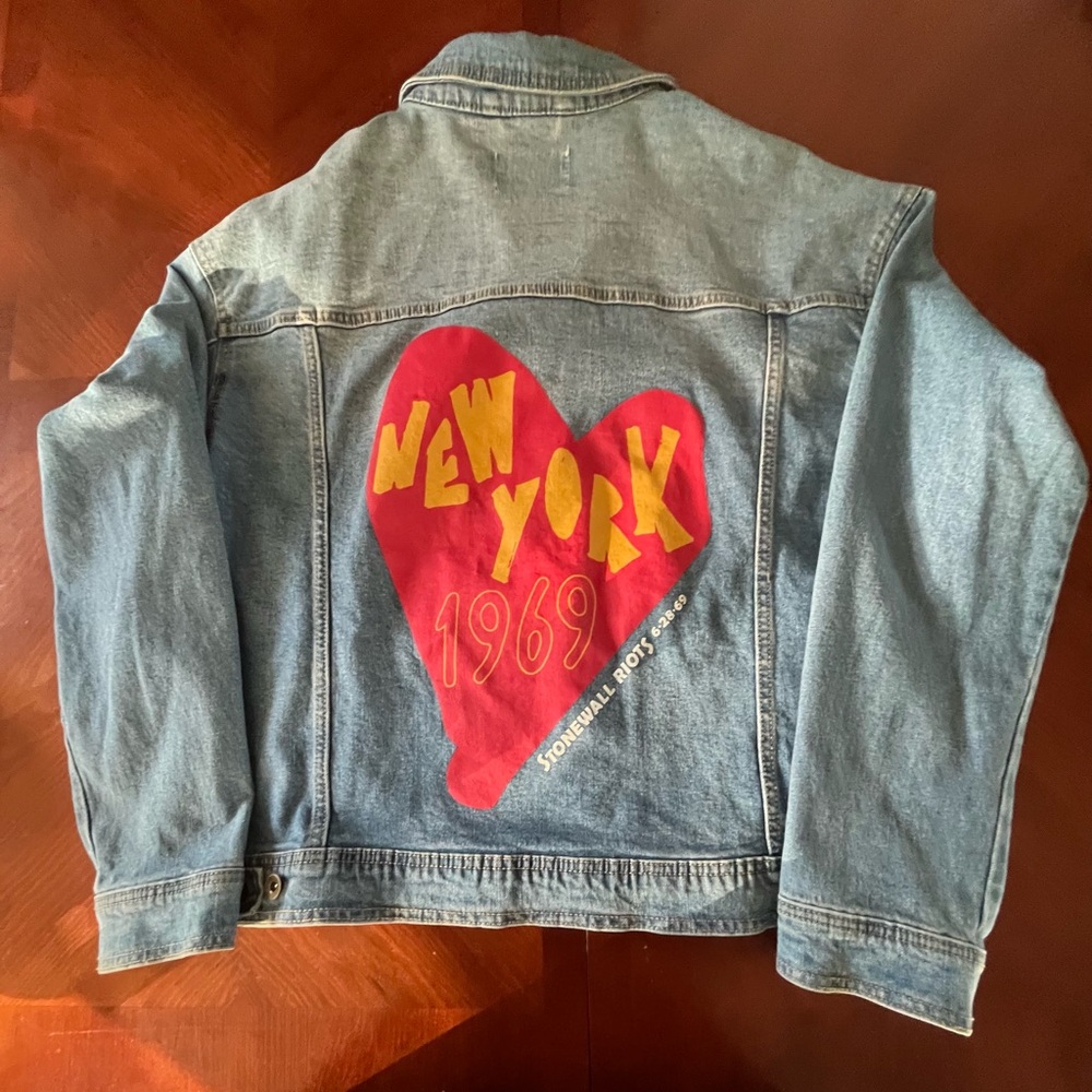 2019 Stonewall 50th Anniversary Denim Trucker Jacket XXL NWOT